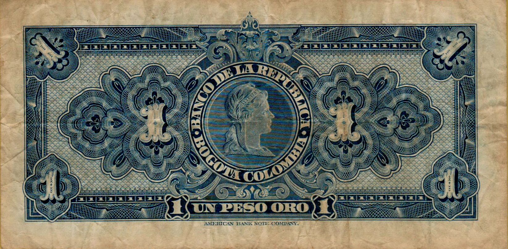 Colombia 1 1947 VF P-380/e